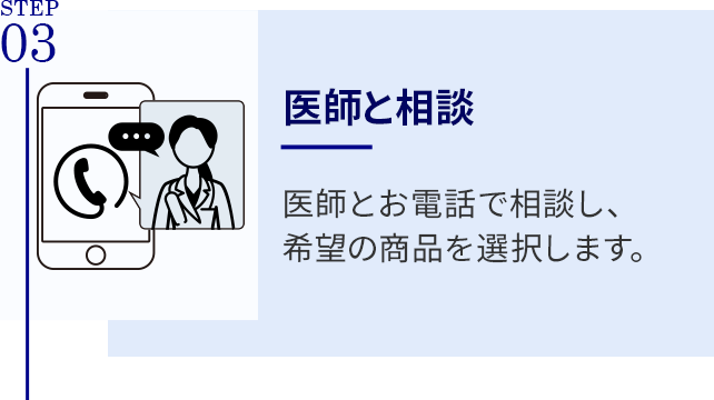 始めるまでの流れ3 / 自宅に薬剤が届く